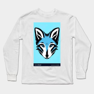 Blue Fox Retro Long Sleeve T-Shirt